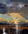 Rayk Goetze: Durchbruch II, 2020, Öl und Acryl auf Leinwand, 130 x 110 cm